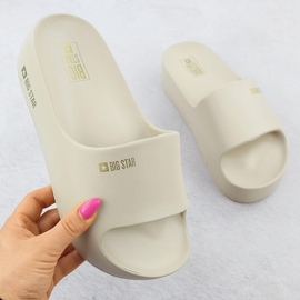 Kvinders flip flops på platform Pool Beige Big Star SS274722