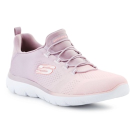 Skechers-topmøder lyse Chamer-sko i 149536-LTMV lyserød
