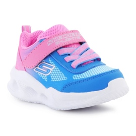 Skechers S Lights-Skechers Sola Glow-Ombre Deluxe JR 303714N-HPBL blå