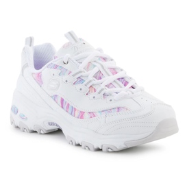 Skechers d'lites finurlige drømmesko i 149789-WMLT hvid