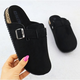 Big Star Suede Flip Flops i SS274736 INT2156A sort