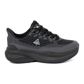 Shelvt Lette sorte sneakers med en åndbar McArthur -øvre