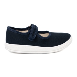 Shelvt Børns sneakers med marineblå velcro