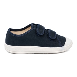 Shelvt Marineblå sneakers til velcro