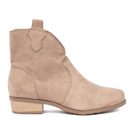 Seastar Beige støvler ruskind cowboy støvler