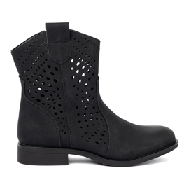 Seastar Openwork Black Boots sort