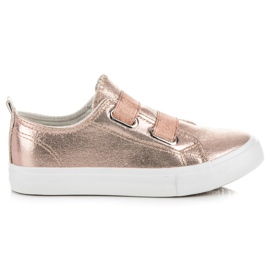 L&H Skinnende sneakers lyserød