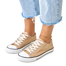 Brun klassisk kvinders zurhat -sneakers