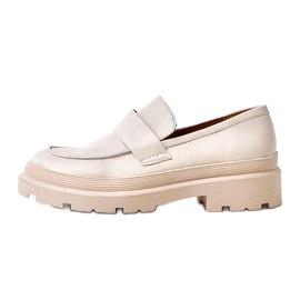 Beige Mocasins lavet af Eco -Leather Seraphin