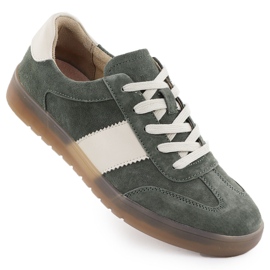Khaki filippo dp6770 læder lædersko grøn