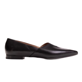Marco Shoes Black Women's Ballerinas Marco 1285 med et snit -out sort