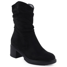 Kvinders ruskindstøvler Black Potocki Z25-CN51303 sort