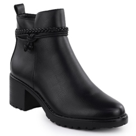 Black Potocki kvinders isolerede støvler Z25-SZ12690- sort