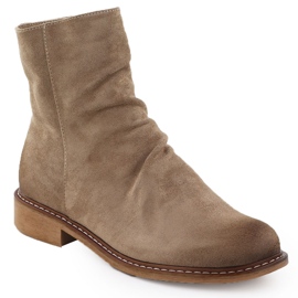 Kvinders ruskindstøvler Brun Potocki Z25-SZ12716 beige