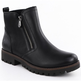 Women's Leather Boots Black Rieker 78556-00