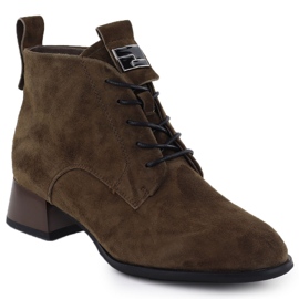 Kvinders læder High Heels Brun Vinceza 66805