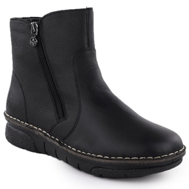 Læder kvinders komfortable Black Rieker 73365-00