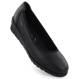 Kvinders lædersko, Black Rieker L5360-00