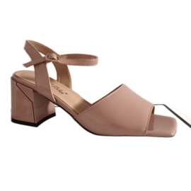 Kvinders sandaler Angel Blue XT-24048 High Heels Pale Pink lyserød