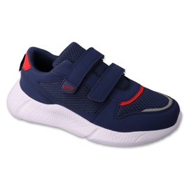 Børnesport Befado med velcro navy/rød 452Y006 blå