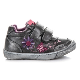 American Club Sneakers i blomster grå