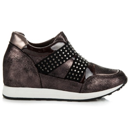 Kylie Rock Wedge sneakers brun