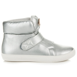 Høje sneakers med velcro grå