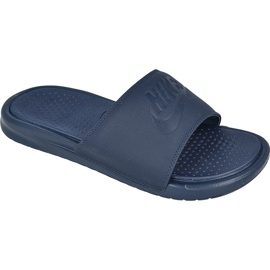 Nike Benassi Just Do It Ultra Premium M 818741-400 slides marine blå