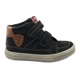 American Club Sports BOYS sorte velcro 17191 ankelstøvler