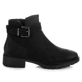 Vices New Collection Lave støvler med spænde sort