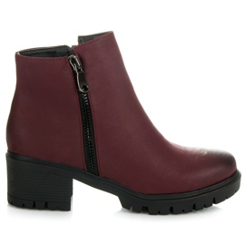 Vices New Collection Rødbrune støvler med en beskytter