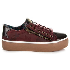 Kylie Lakerede Bordo Sneakers rød