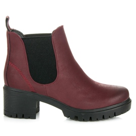 Vices New Collection Burgundy Chelsea-støvler rød