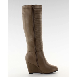 Støvler quiltet øverste BL3575 khaki