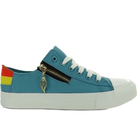 Farverige W04 havsneakers blå