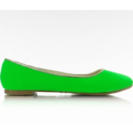 Neon ballerinas LX-1D126-21 Green-Fluo grøn flerfarvet