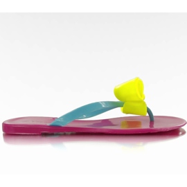 Flip-flops meliski IR-76 fuchsia lyserød gul blå