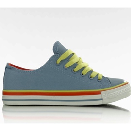 Canvas sneakers AN1177 lyseblå