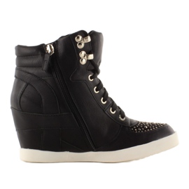 Sorte sneakers med kroge 8073