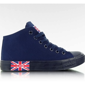 Sneakers med N003 Navy flag marine blå