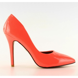 Asymmetriske pumper U383 pink-orange