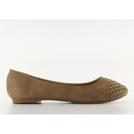 Ballerinas dekoreret med A902 khaki