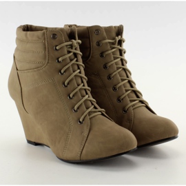 Wedge-up-støvler LL1278 khaki