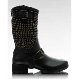 BL8 galoshes med ørestikker sort