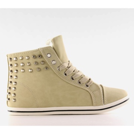Sneakers med G-27 studs beige