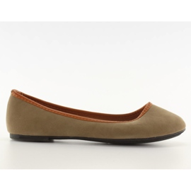 Ballerinaer med A310 khaki trimning