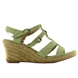 Grønne espadrillekiler HL201211
