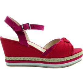 Kilesandaler 88039-5 rød og pink lyserød