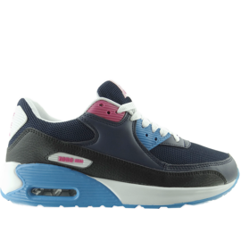 Air B123 Navy / Hvide sneakers sort