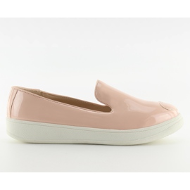 A917 lakeret slip-on sneakers pink lyserød